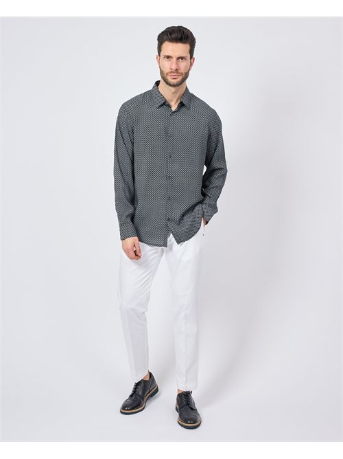 Camicia uomo Armani Exchange in cotone<BR/>